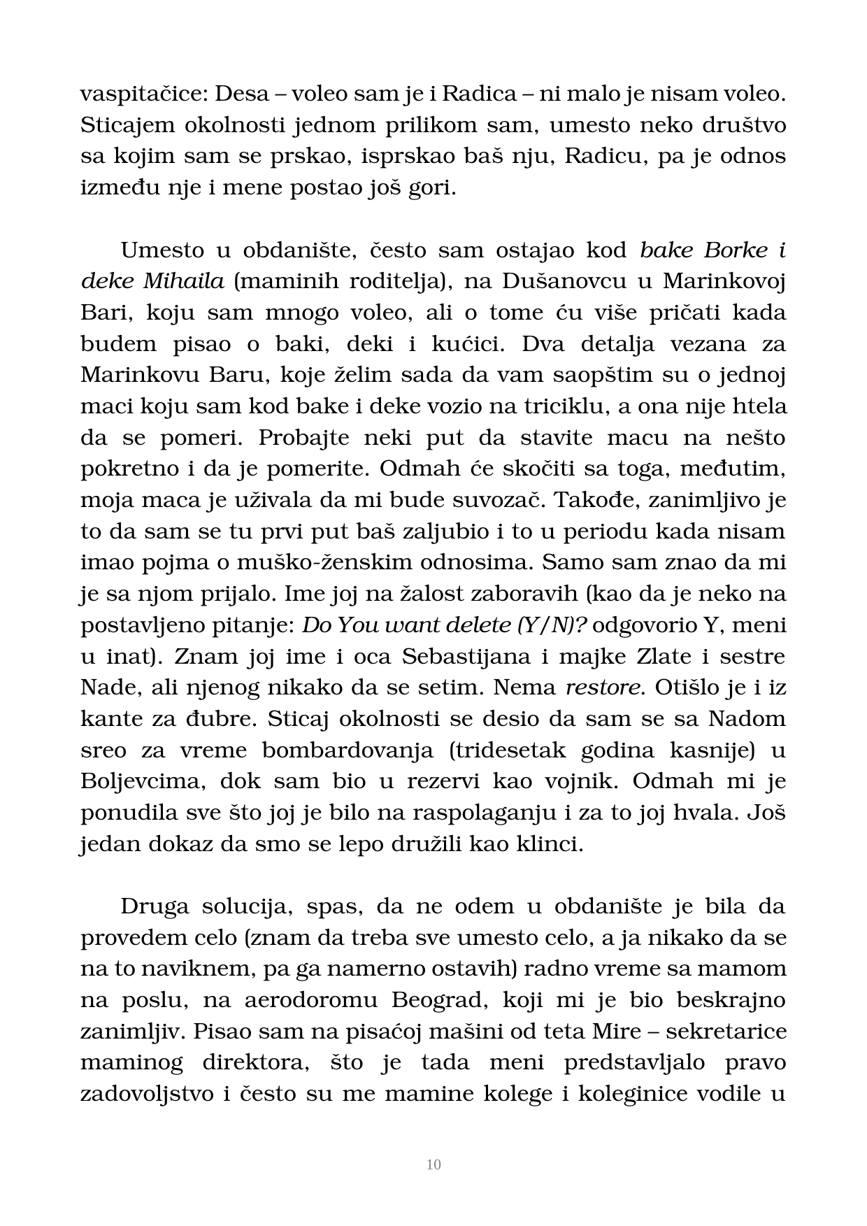 Страна 11 рукописа „Nikada objavljene kolumne”