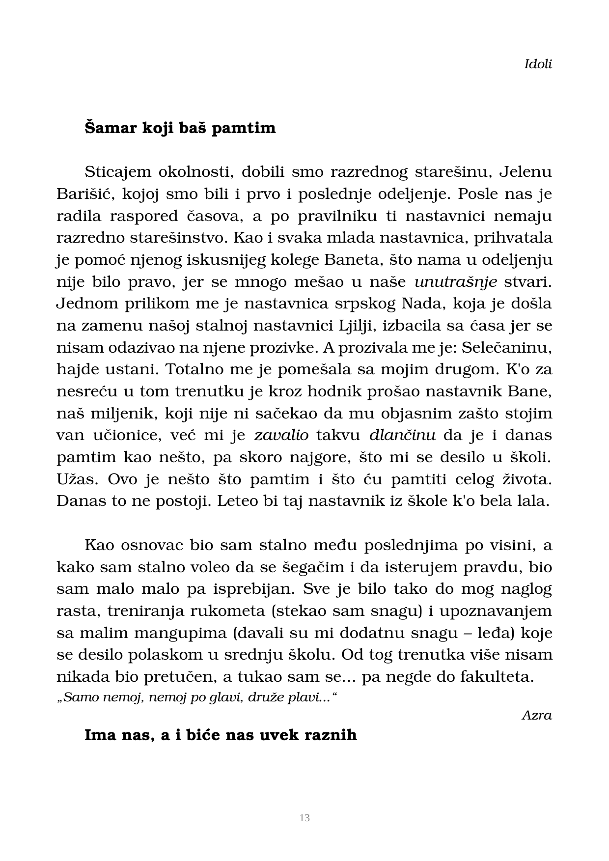 Страна 14 рукописа „Nikada objavljene kolumne”