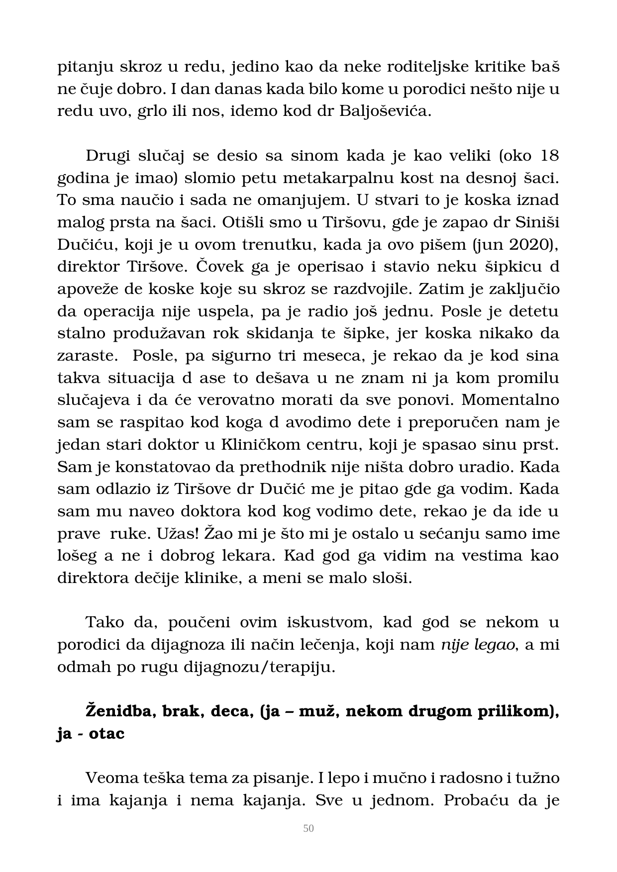 Страна 51 рукописа „Nikada objavljene kolumne”