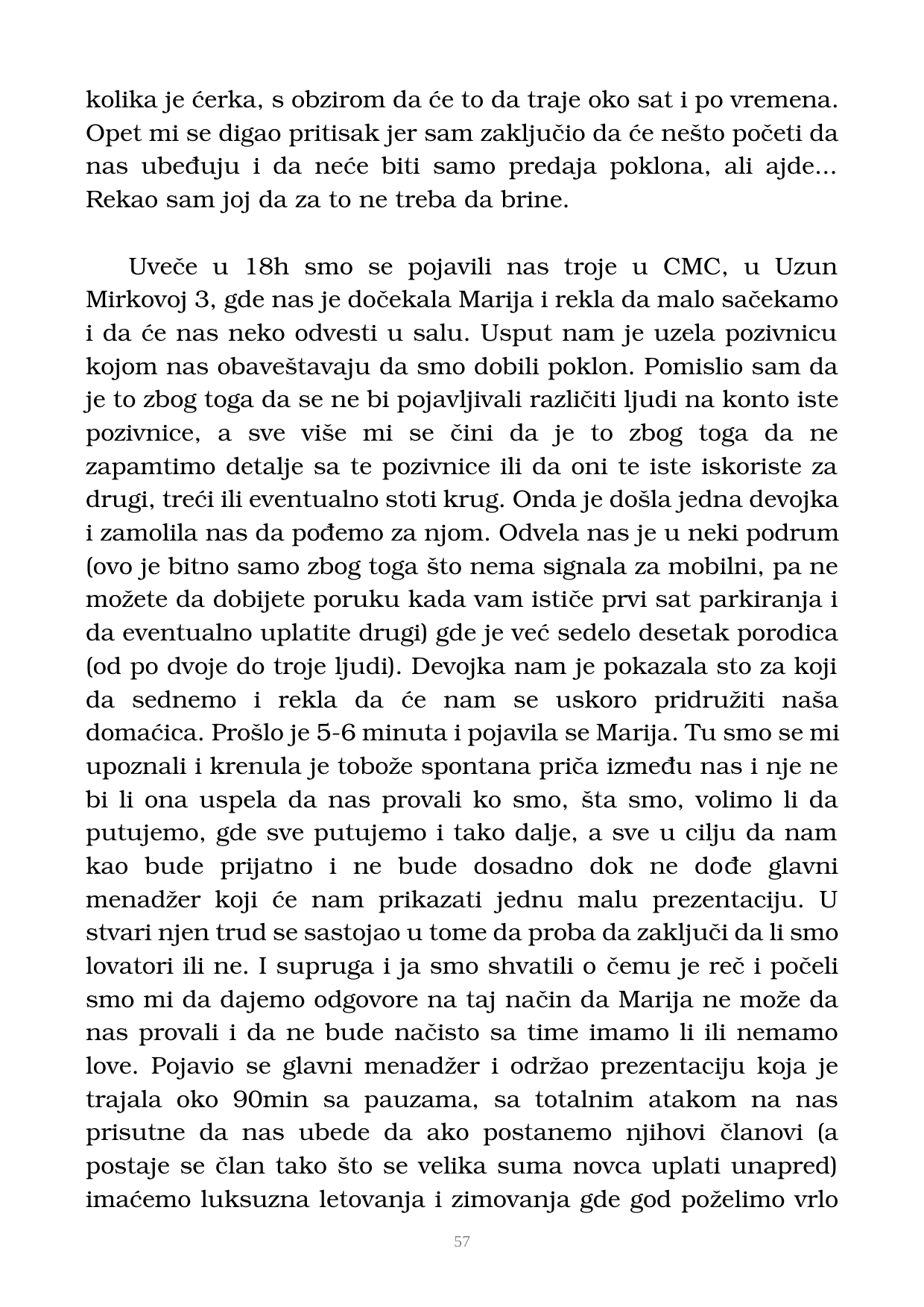 Страна 58 рукописа „Nikada objavljene kolumne”